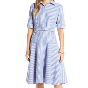 1901 Stripe Belted Shirt Dress 6